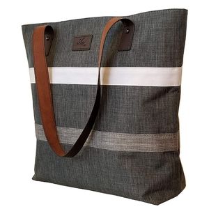 Shoulder Tote Bag Grey